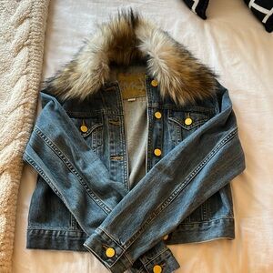 Michael Kors Cropped Jean Jacket